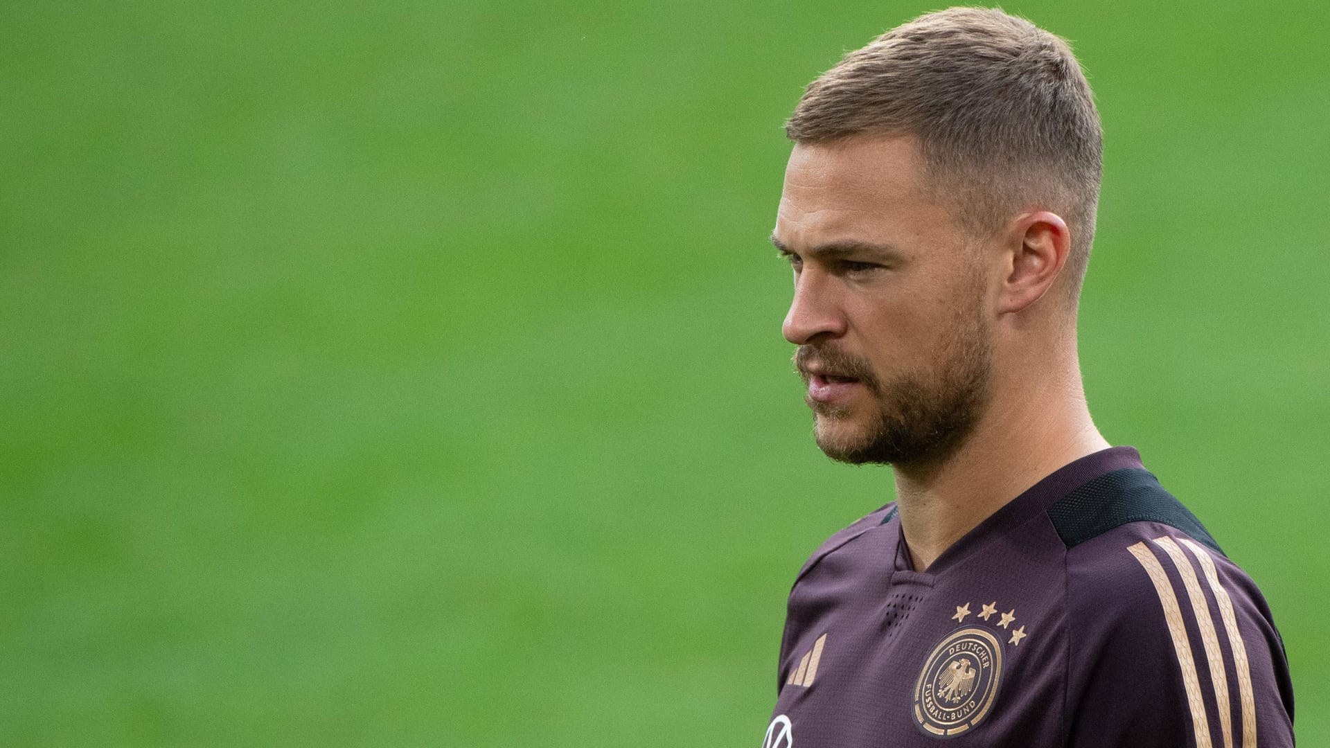Joshua Kimmich: Er wurde in der Nationalmannschaft zuletzt etwas heruntergestuft. Joshua Kimmich: Er wurde in der Nationalmannschaft zuletzt etwas heruntergestuft.