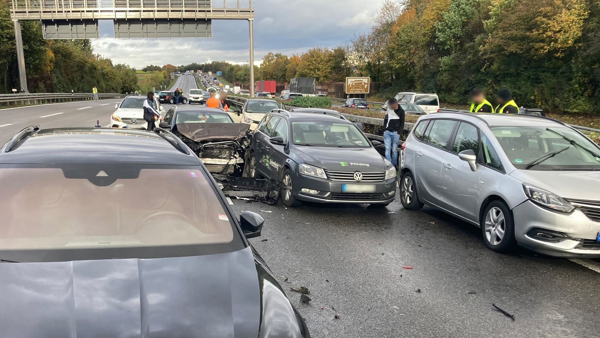 Massenkarambolage auf der A81