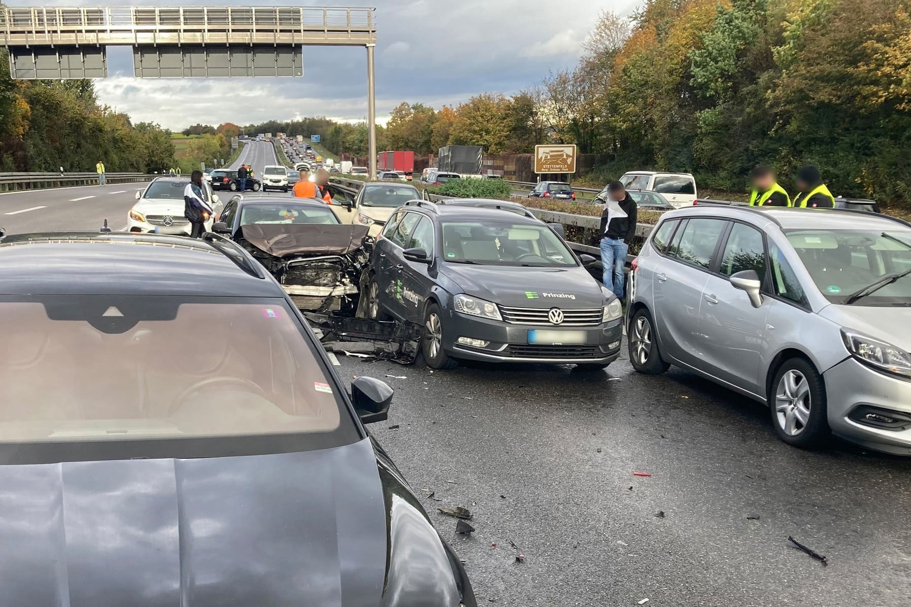 Massenkarambolage auf der A81