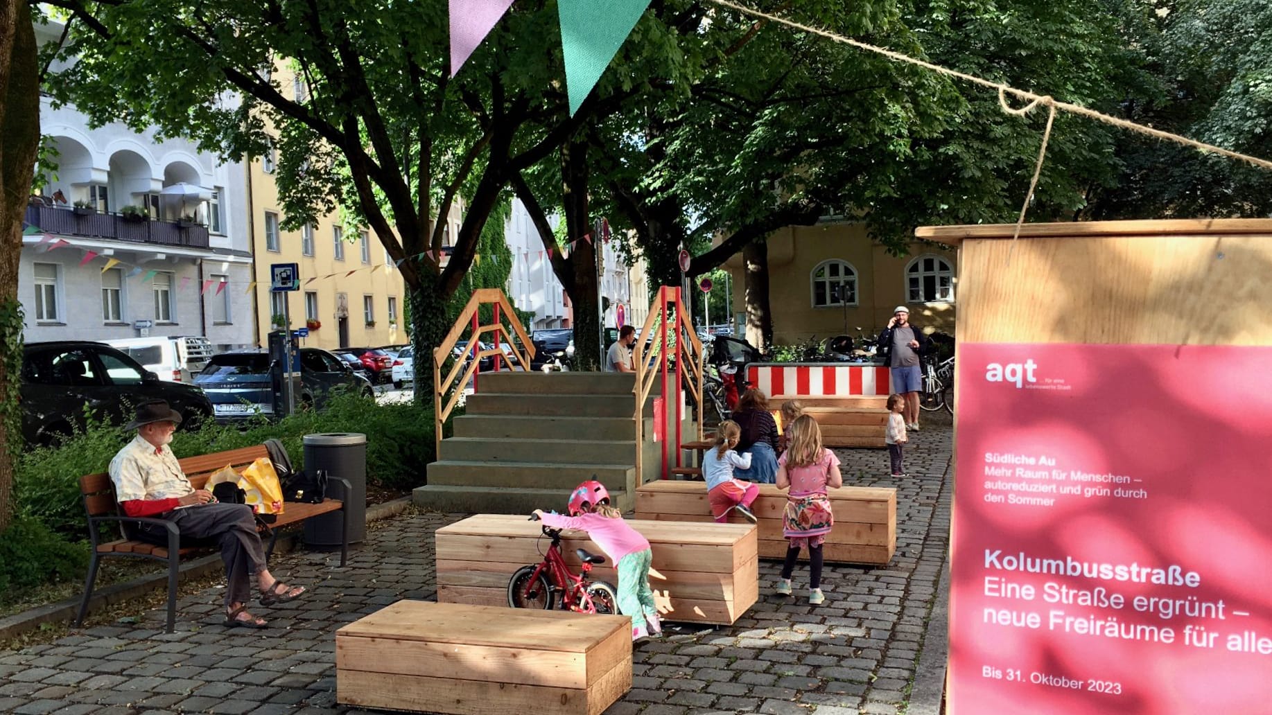 Mehr Spielplatz als Durchgangsstraße: Für Ruhe sorgte das Projekt zur Verkehrsberuhigung aber nicht gerade.