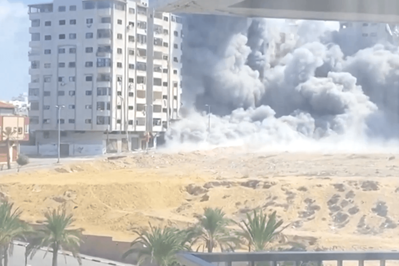 Explosionen im Gazastreifen.