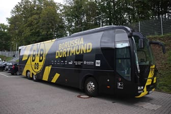 Mannschaftsbus des BVB: Er wurde zuletzt falsch geparkt.