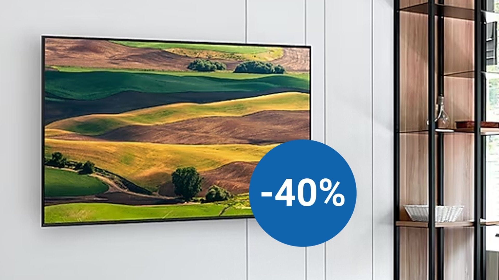 Samsung Crystal UHD TV: Die Bildschirmdiagonale des Fernsehers beträgt 55 Zoll.