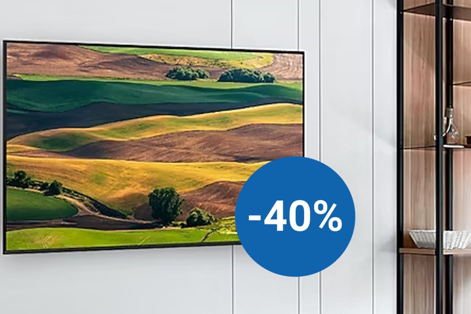 Samsung Crystal UHD TV: Die Bildschirmdiagonale des Fernsehers beträgt 55 Zoll.