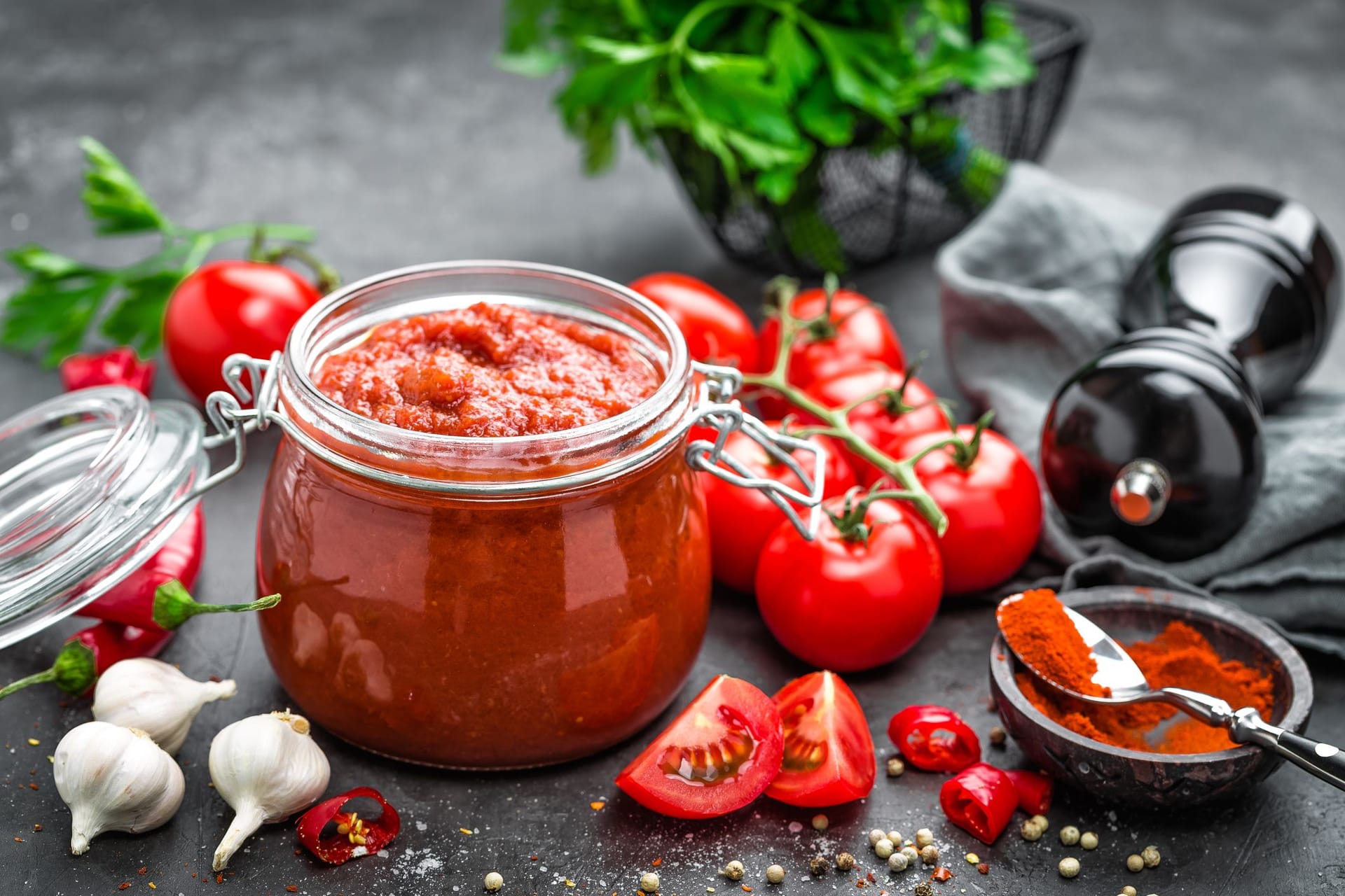 Passierte Tomaten eignen sich zur Zubereitung von leckeren Pasta-Soßen.