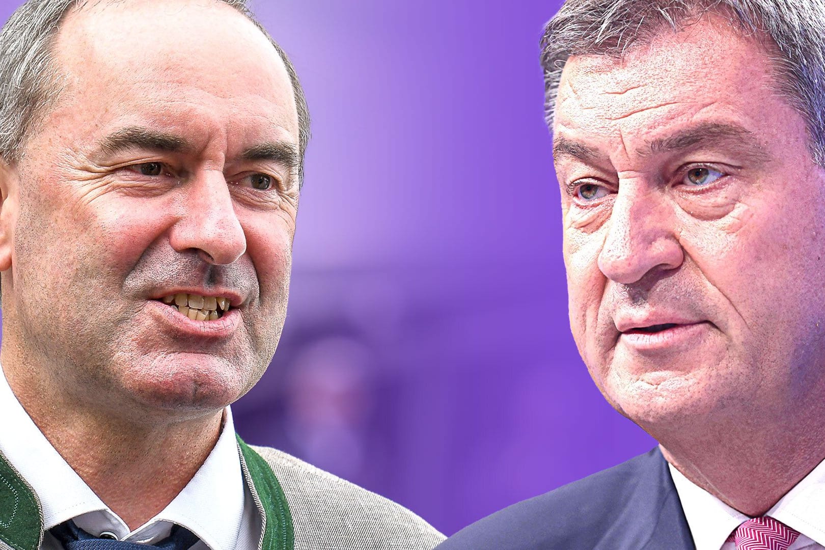 Hubert Aiwanger (links) und Markus Söder: Freie Wähler und CSU streben an, ihre Koalition fortzuführen.