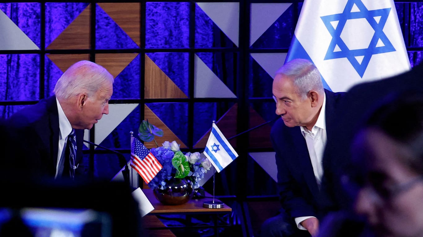US-Präsident Joe Biden und Benjamin Netanjahu, Ministerpräsident von Israel: Die USA gilt als enger Verbündeter Israels.