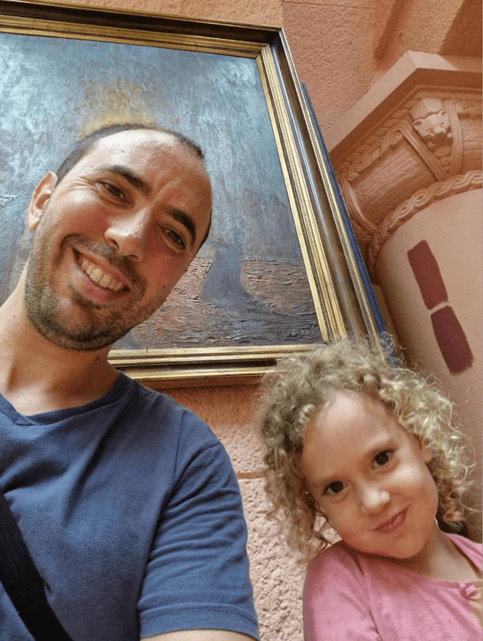 Korngolds Sohn Tal Shoham (30) und seine dreijährige Tochter Yahel.