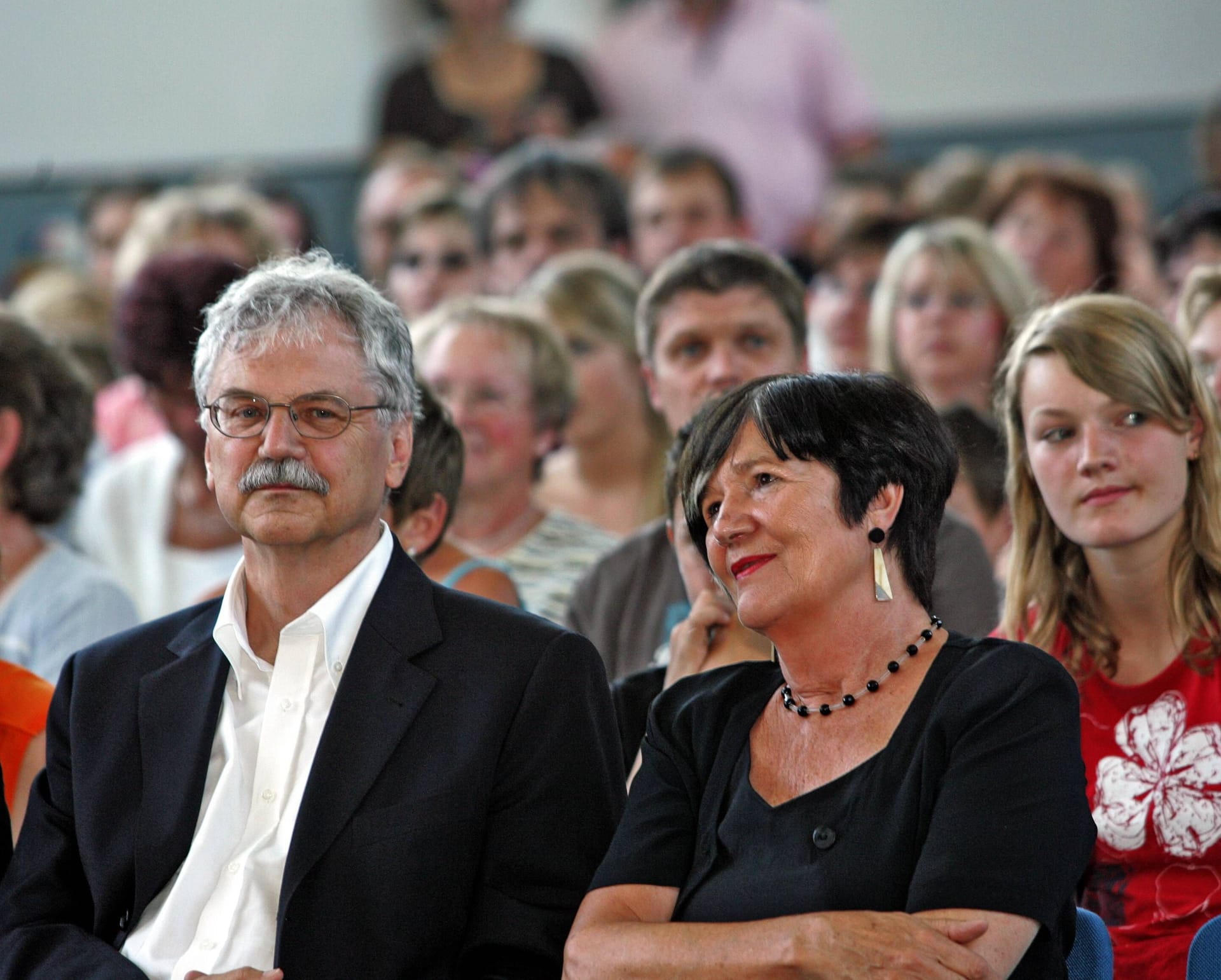 Bei einer Veranstaltung 2006: Paul Maar mit Ehefrau Nele.