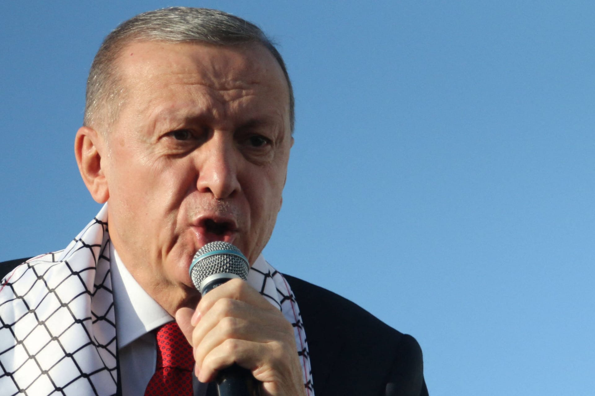 Recep Tayyip Erdoğan: Der türkische Präsident macht den Westen für die Eskalation im Israel-Krieg verantwortlich.