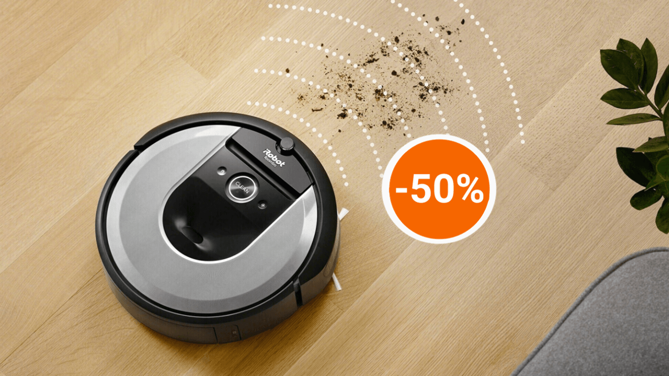 Gründliche Reinigung zum günstigen Preis: Amazon bietet Saugroboter von iRobot zum halben Preis an.