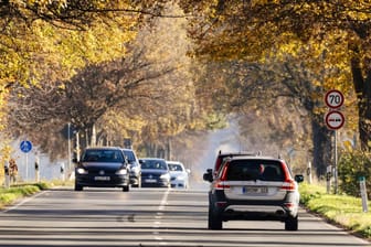 Autofahren im Herbst: Experten empfehlen, immer das Licht anzuschalten. Modernere Autos haben ohnehin ein serienmäßiges Tagfahrlicht.