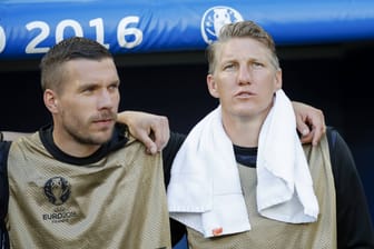 Wurden 2014 gemeinsam Weltmeister: Lukas Podolski (l.) und Bastian Schweinsteiger.