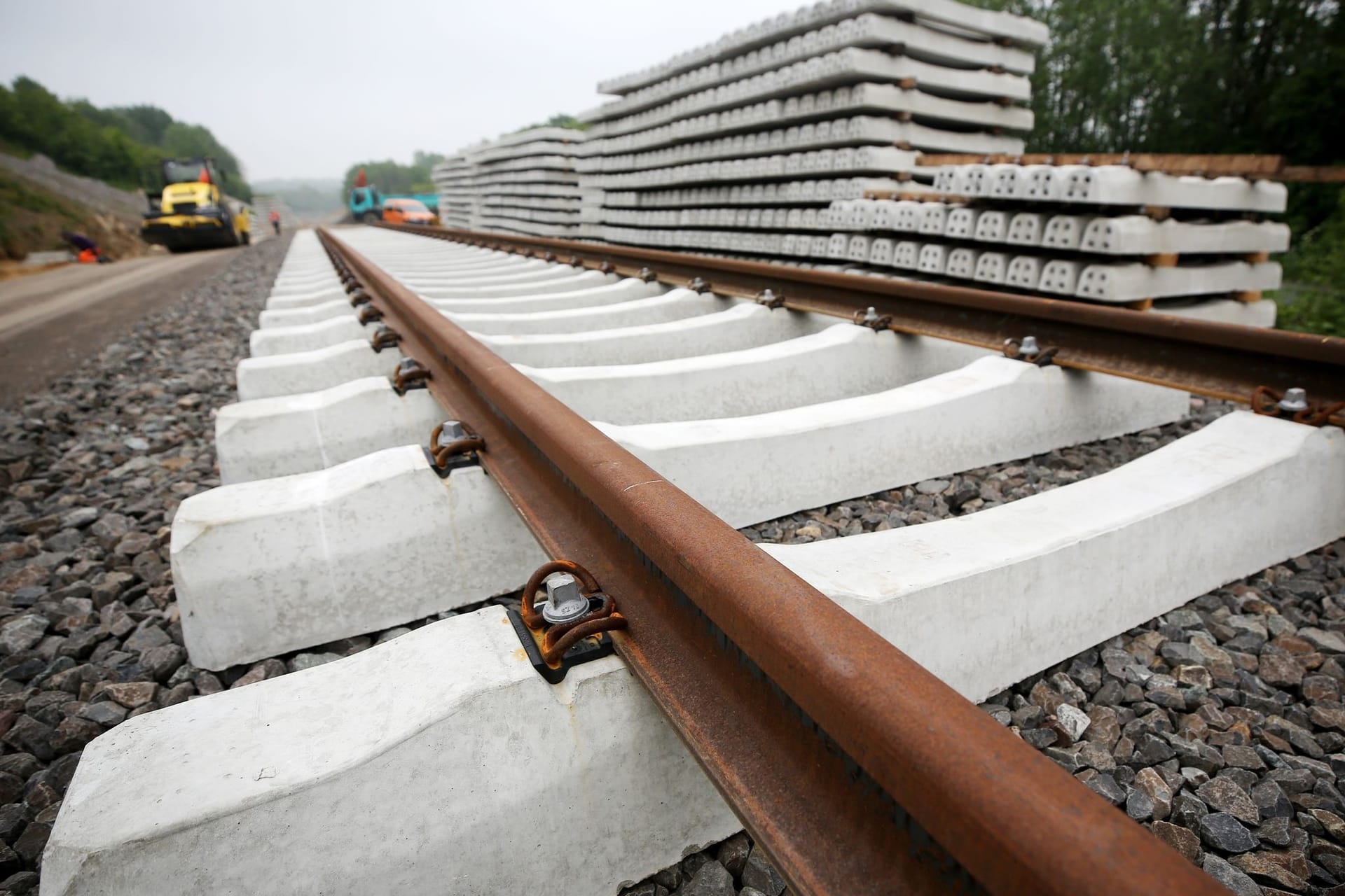 Bauarbeiten bei der Bahn