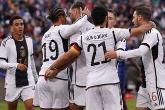 Jubel beim deutschen Team: Deutschland gewann verdient gegen die USA.