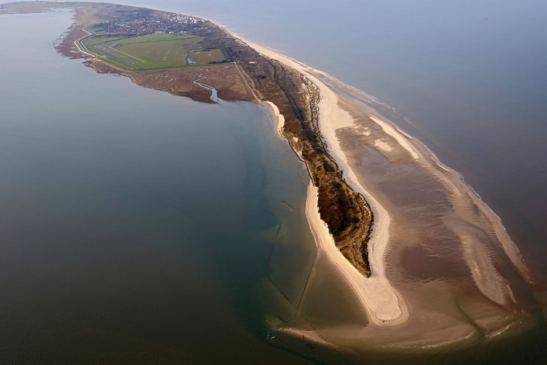 Wangerooge aus der Luft: Wie lange bleibt der Insel noch?