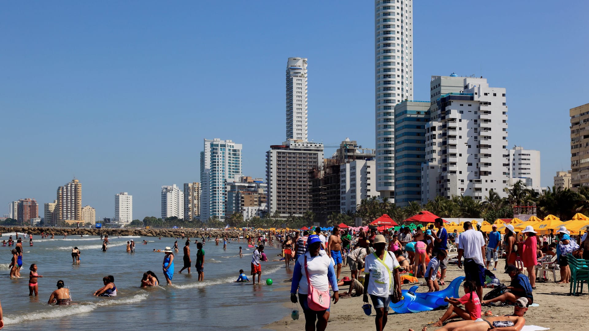 Urlauber in Cartagena: Kolumbien zählt zu großen Teilen zu den gefährlichsten Ländern der Welt.