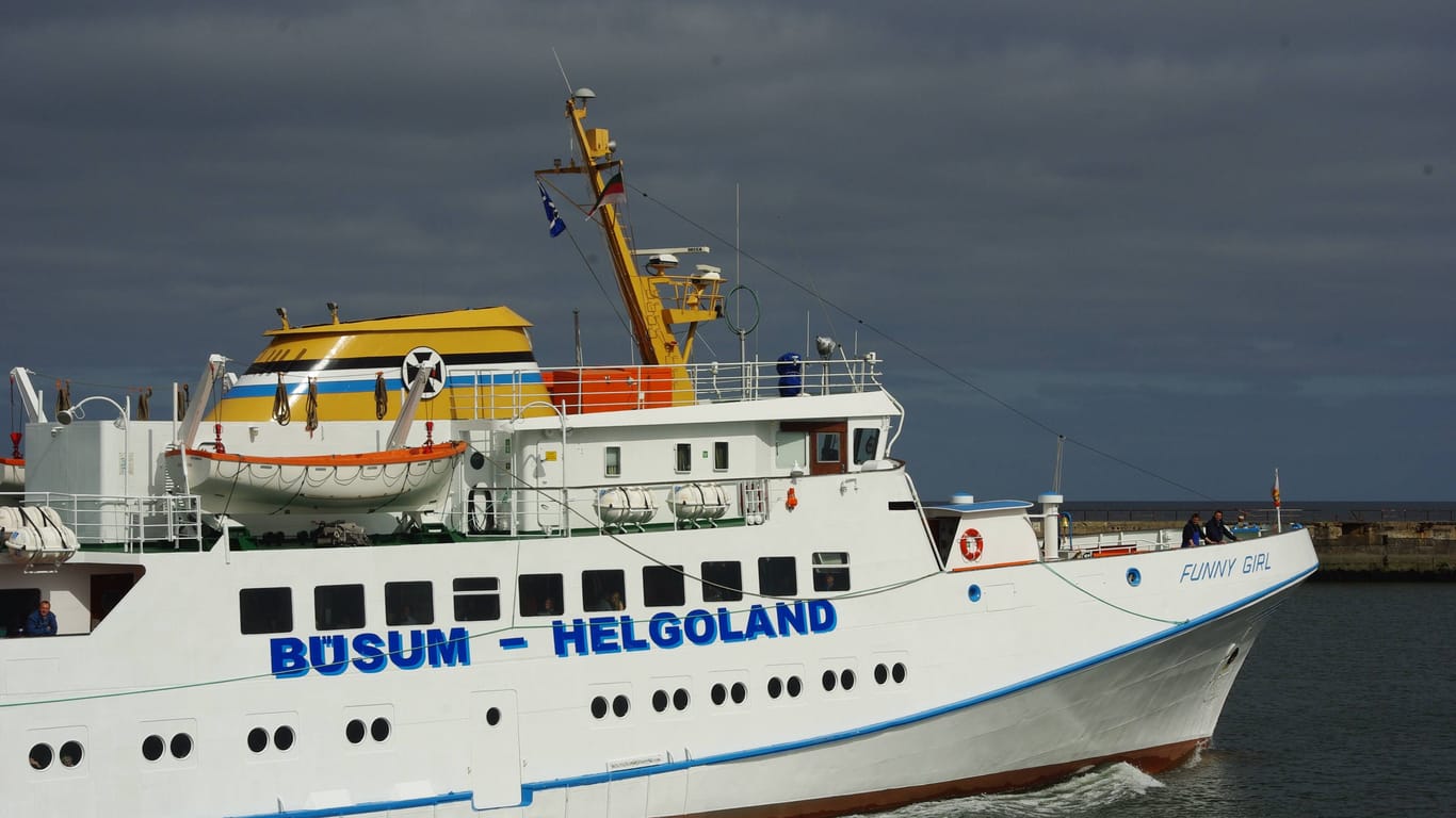 Die Funny Girl - Das Fährschiff, das zwischen Büsum und Helgoland fährt die nächsten beiden Tage nicht.