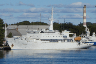 Verdächtiges russisches Schiff "Sibirjakow": Erneut operierte es genau dort in der Ostsee, wo später eine Pipeline riss.