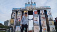 Hamburg: Otto Waalkes präsentiert Kunstwerk "Global Gate" auf Seecontainern