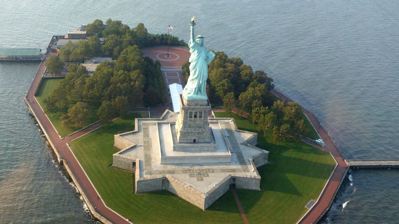 Freiheitsstatue: Das amerikanische Wahrzeichen wurde unter Grover Cleveland eingeweiht.