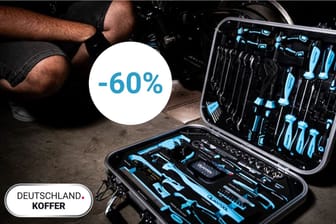 Exklusiv bei t-online: Brüder Mannesmann verkauft einen Werkzeugkoffer mit 120 Teilen und 10 Jahren Garantie mit rund 60 Prozent Rabatt.