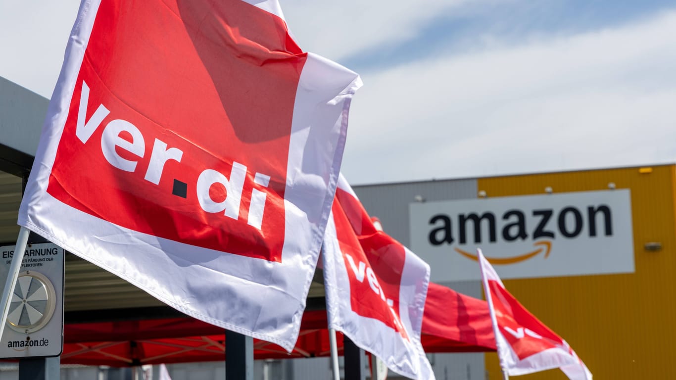 Verdi-Streik bei Amazon (Archivfoto): Der Konzern glaubt nicht, dass die Aktion Auswirkungen haben wird.