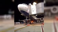 Flughafen JFK: Airbus kippt am Gate plötzlich nach hinten