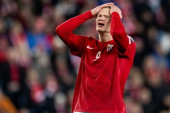 Erling Haaland: Der norwegische Stürmer verlor mit seinem Team das Spitzenspiel.