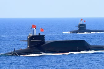U-Boot des Typs 094 (Archivbild): Das chinesische Atom-U-Boot kann mit bis zu 12 Nuklearraketen ausgestattet werden.