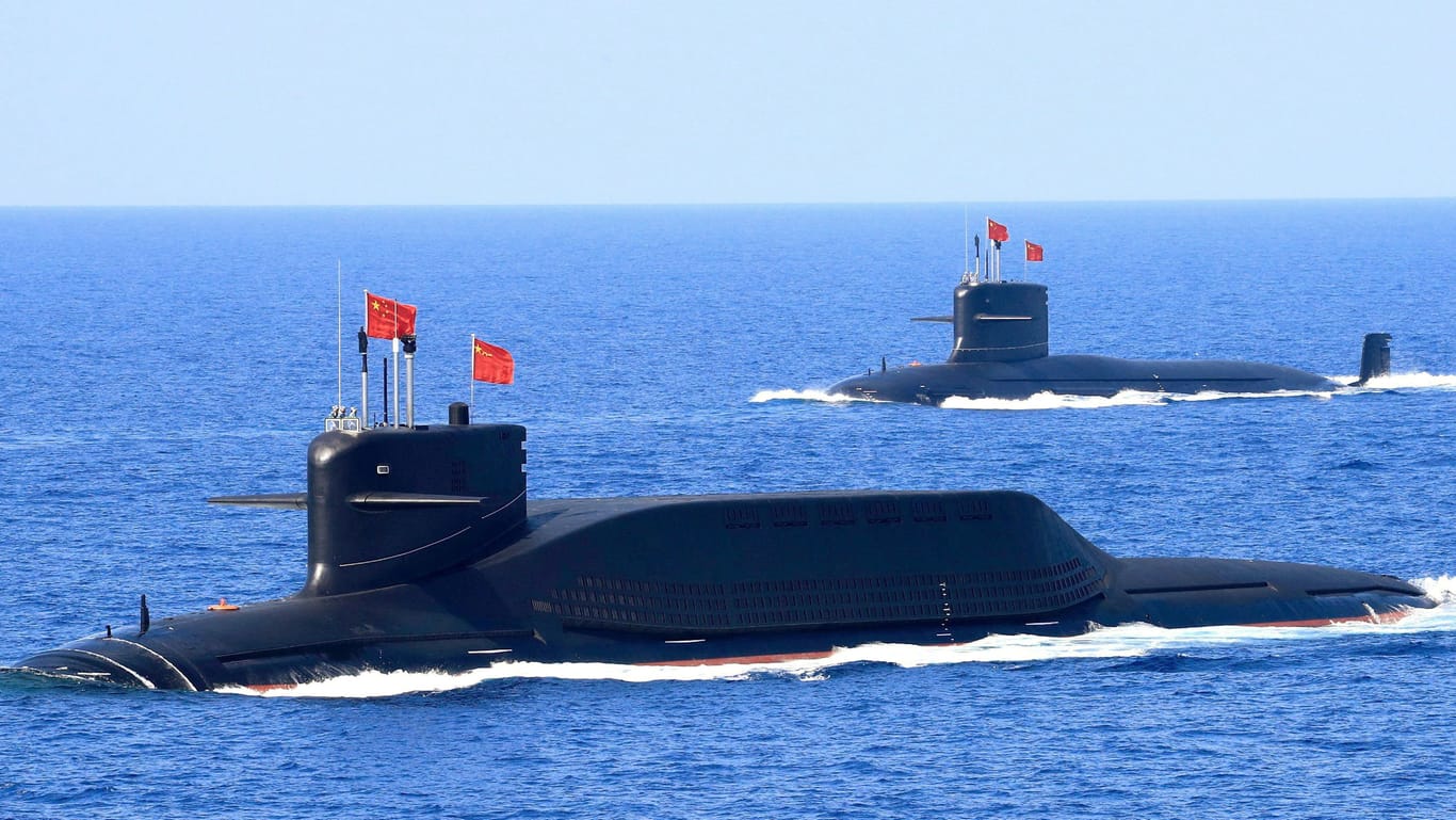 U-Boot des Typs 094 (Archivbild): Das chinesische Atom-U-Boot kann mit bis zu 12 Nuklearraketen ausgestattet werden.