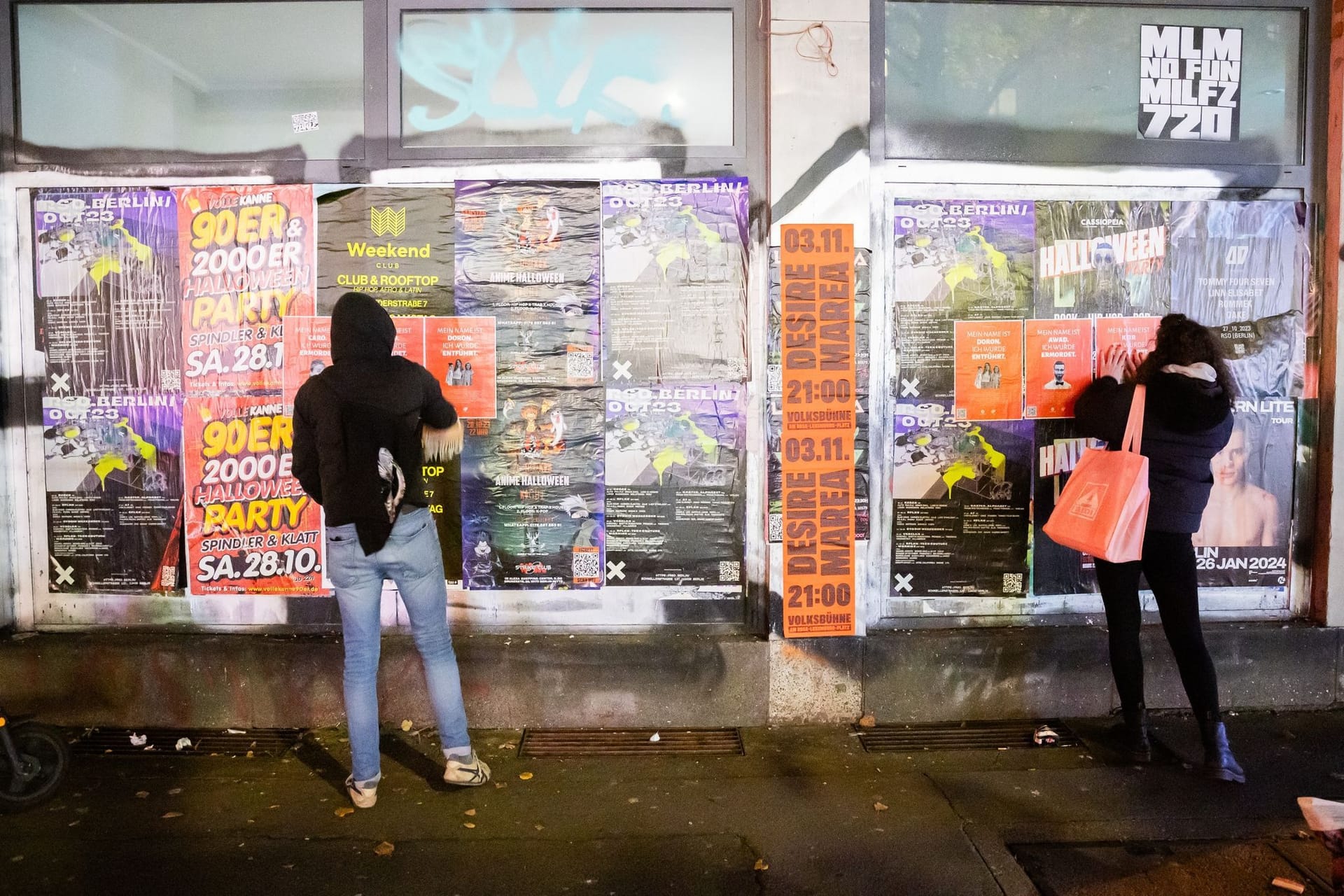Plakataktion zu Opfern und Geiseln der Hamas