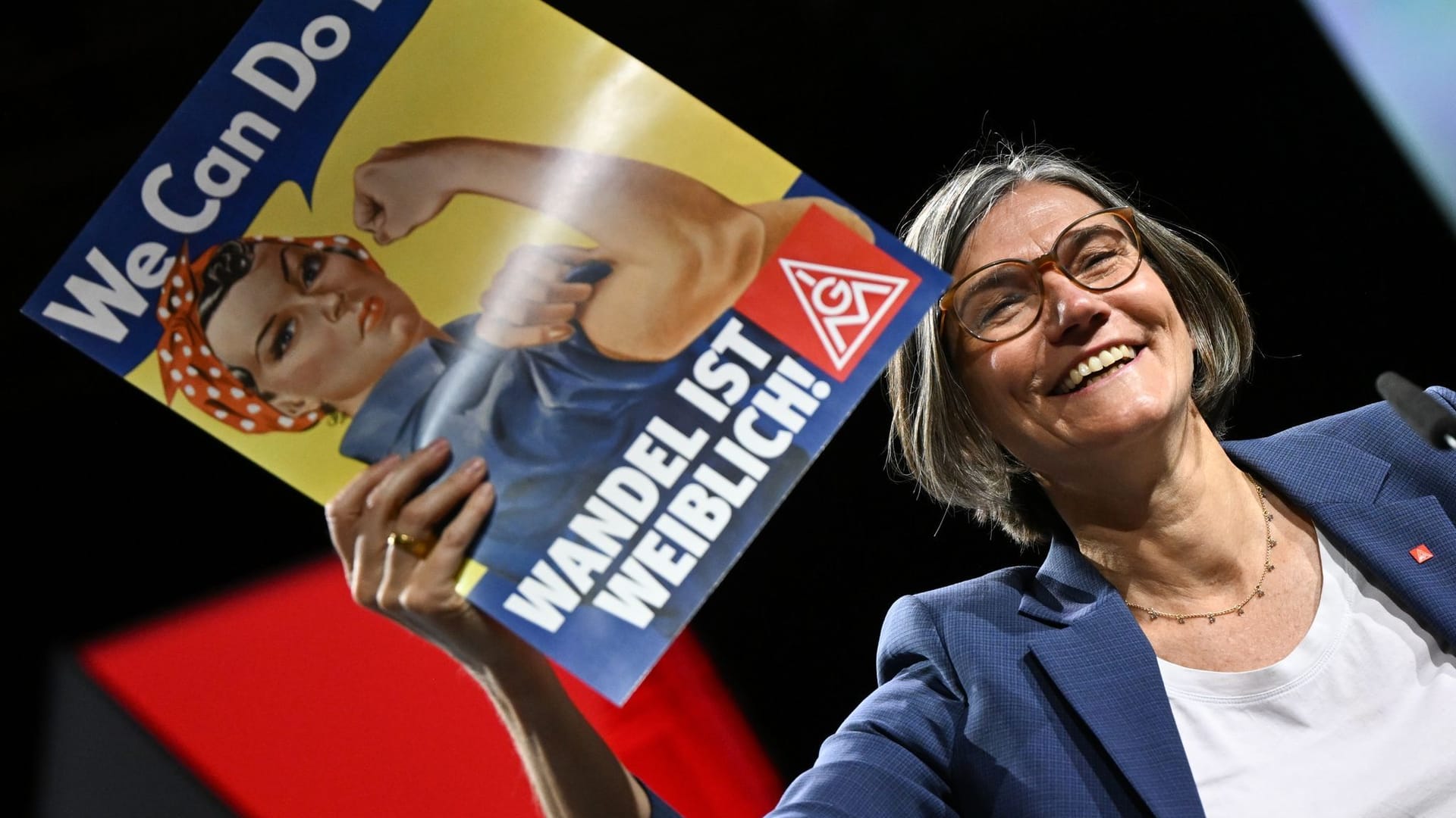 Christiane Benner beim Gewerkschaftstag IG Metall Christiane Benner beim Gewerkschaftstag IG Metall