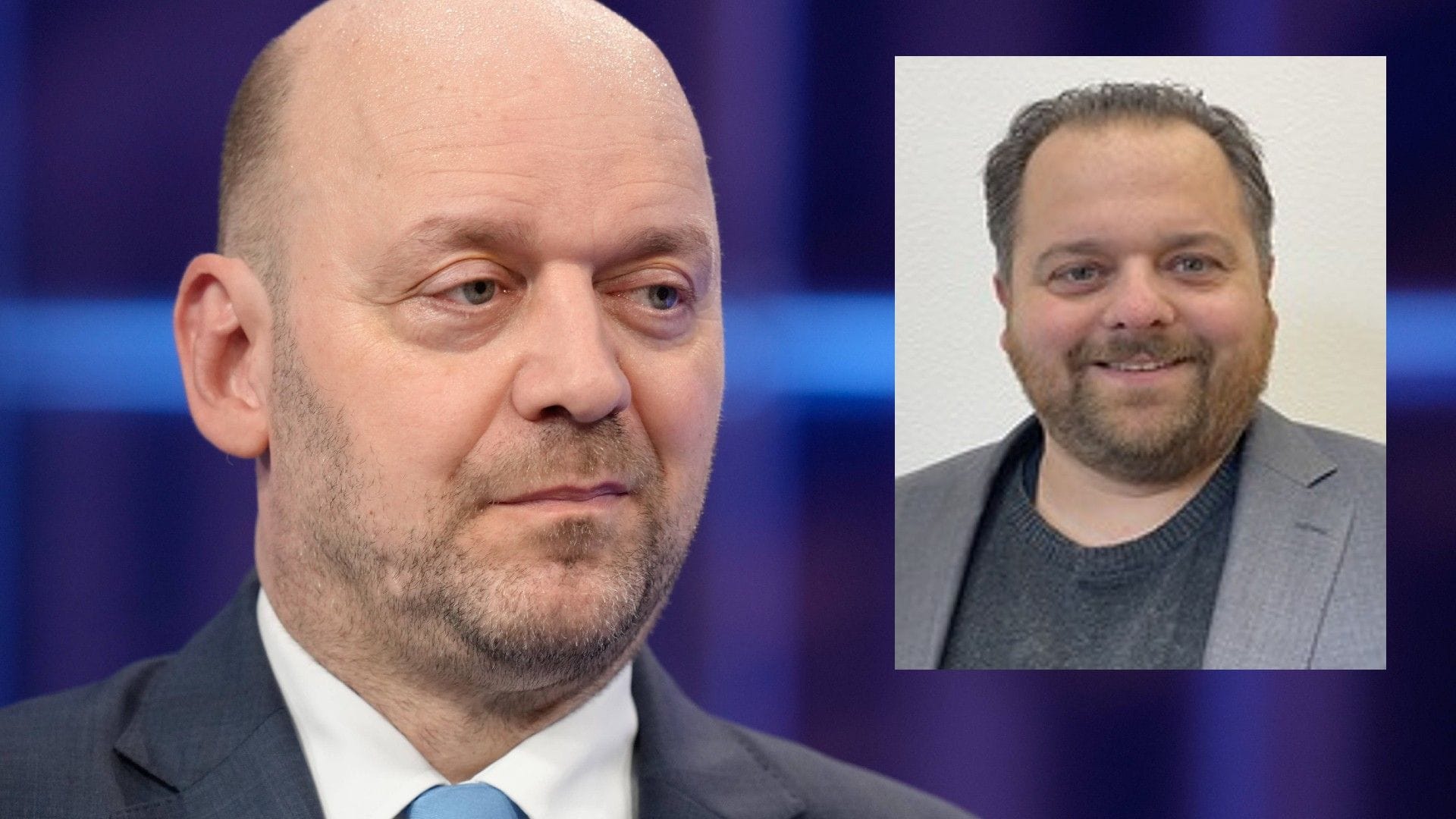 Der hessische AfD-Spitzenkandidat Robert Lambrou und Problemfall Sascha Bär: Der frisch in den Landtag gewählte Politiker soll nicht Teil der AfD-Fraktion werden.