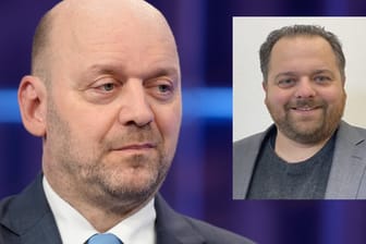 Der hessische AfD-Spitzenkandidat Robert Lambrou und Problemfall Sascha Bär: Der frisch in den Landtag gewählte Politiker soll nicht Teil der AfD-Fraktion werden.