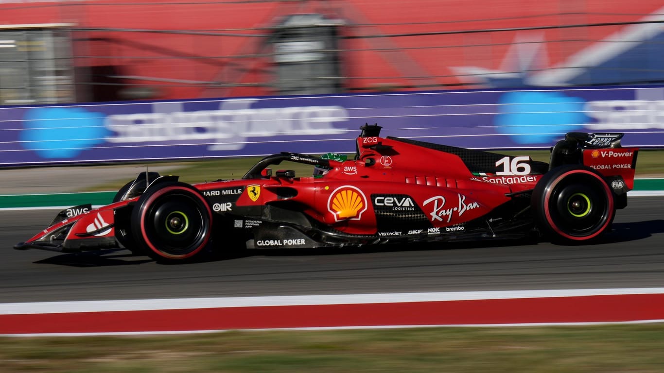 Ferrari-Pilot Charles Leclerc in Austin: Er startet von Platz 1.