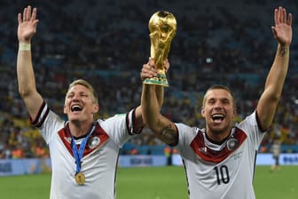 Bastian Schweinsteiger und Lukas Podolski