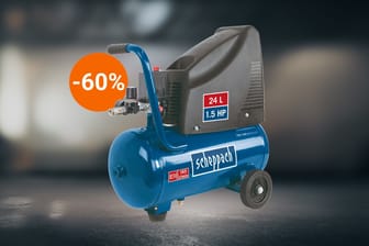 Angebot aus dem Norma-Onlineshop: Der Discounter reduziert Scheppach-Kompressor auf unter 100 Euro.