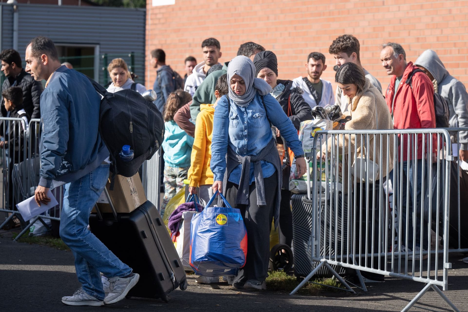 Flüchtlinge in Erstaufnahmeeinrichtung