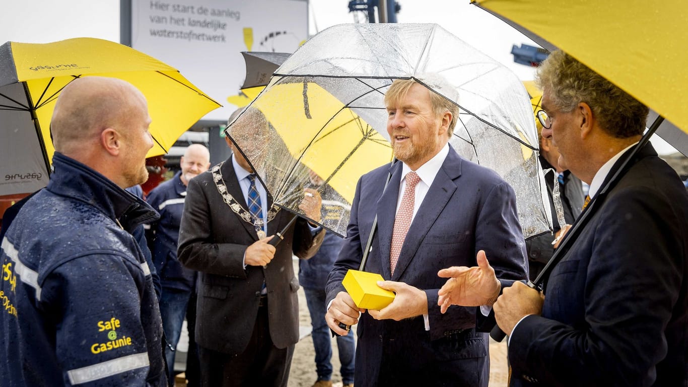 Niederländischer König startet Bau für Wasserstoffnetzwerk