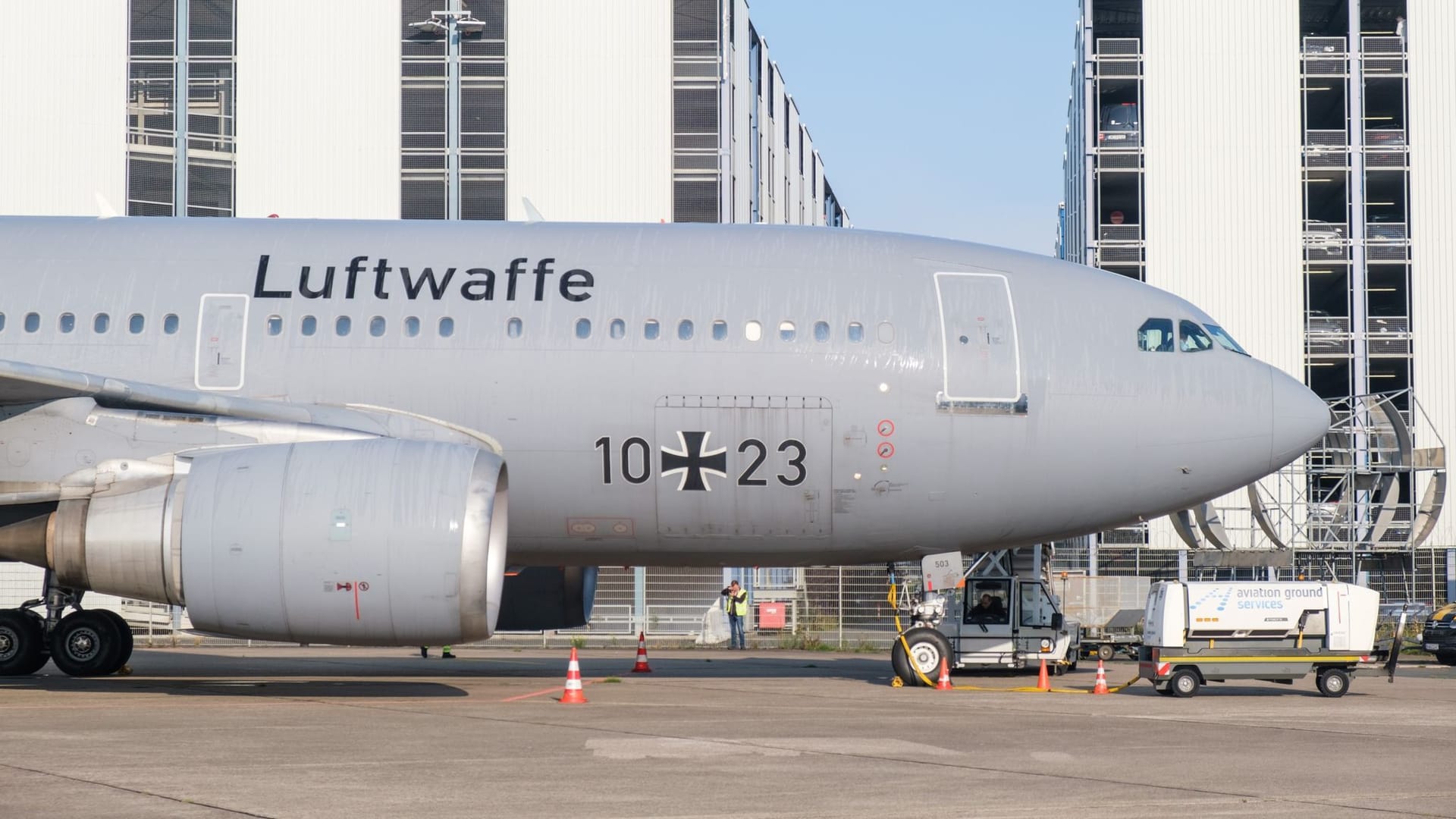 Alter Airbus der Luftwaffe für den Serengeti-Park