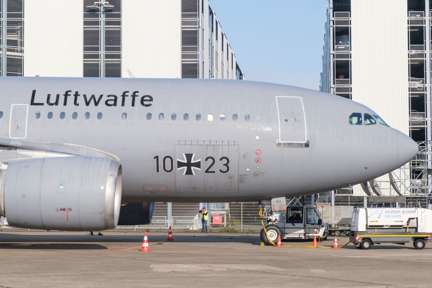 Alter Airbus der Luftwaffe für den Serengeti-Park