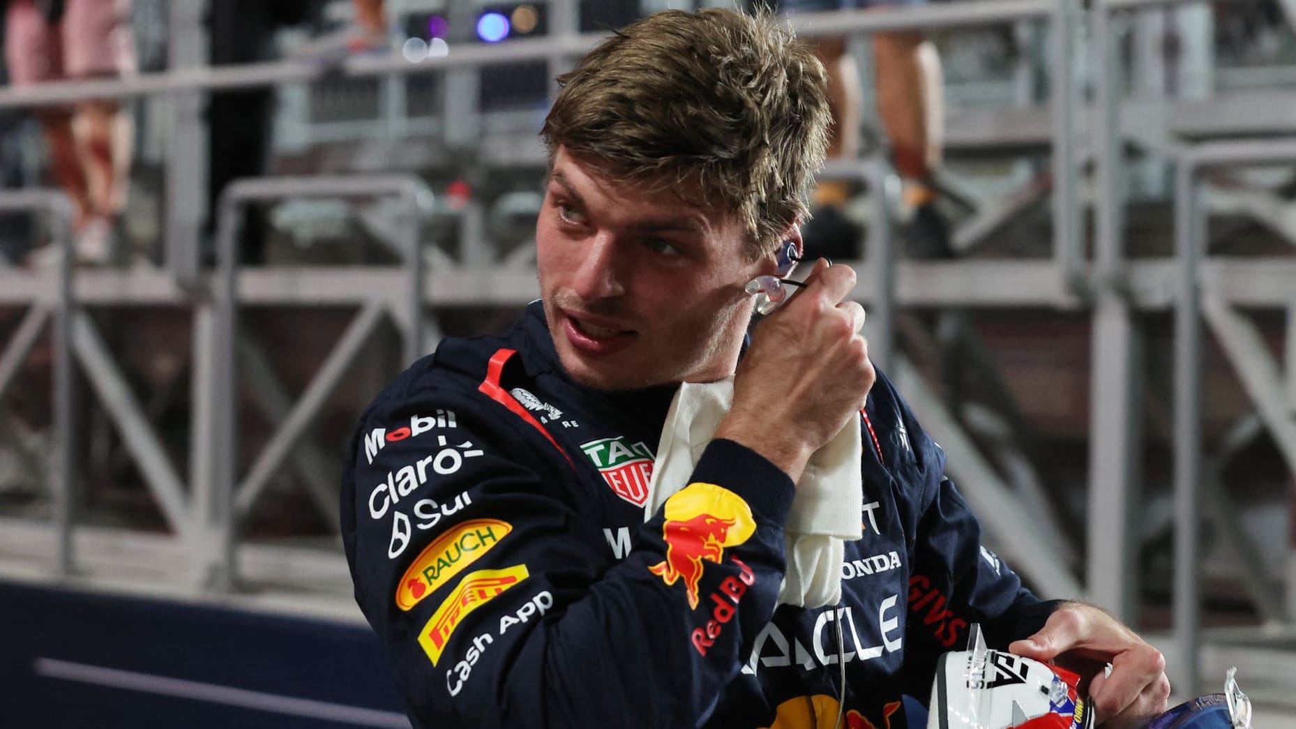 Mal wieder überragend: Max Verstappen nach dem Qualifying in Katar.