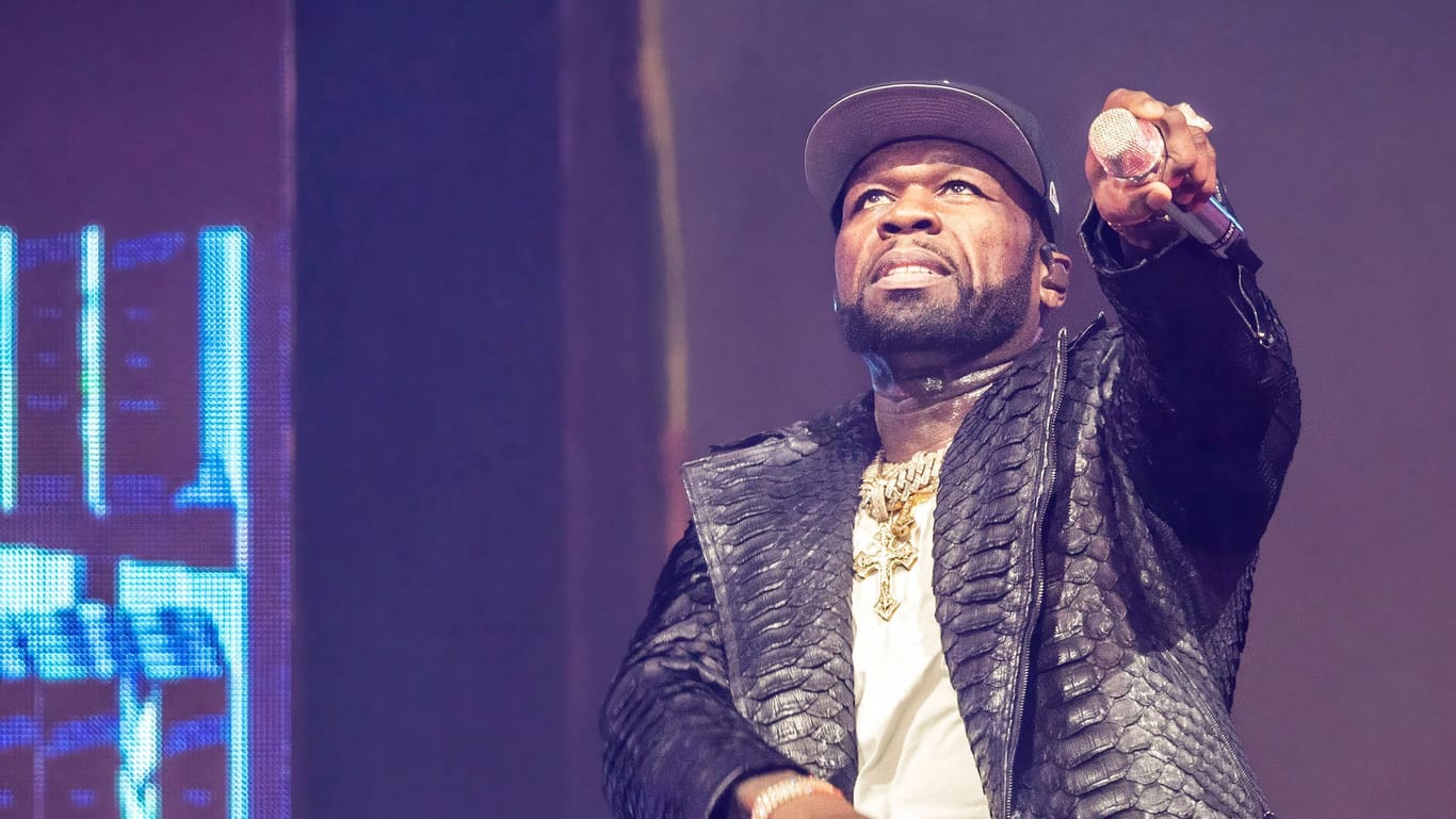 Rapper 50 Cent auf der Bühne (Archivbild):