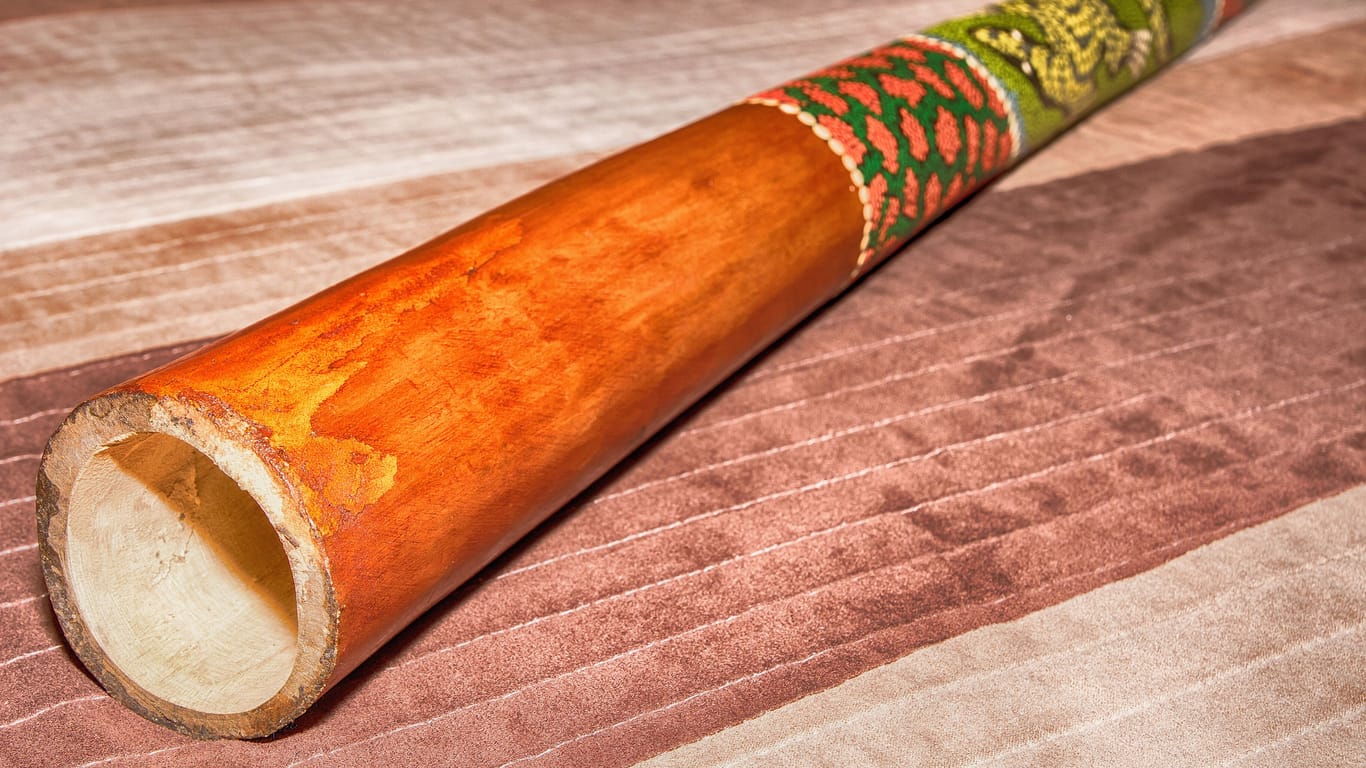 Didgeridoo: Das Musikinstrument wird im nördlichen Aborigine-Kulturkreis traditionell für jede Form von Musik eingesetzt.
