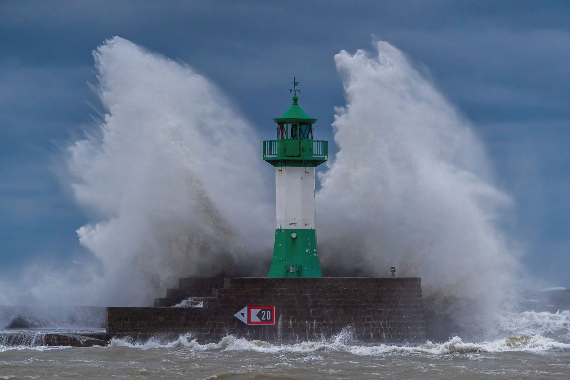 Sturmflut an der Ostseeküste