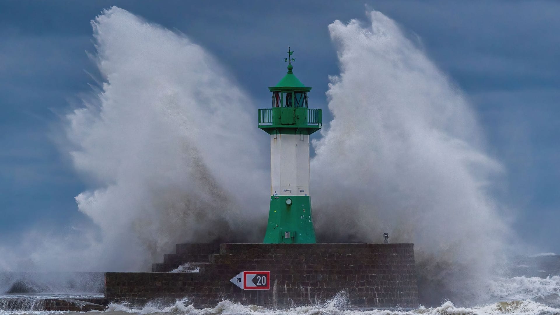 Sturmflut an der Ostseeküste