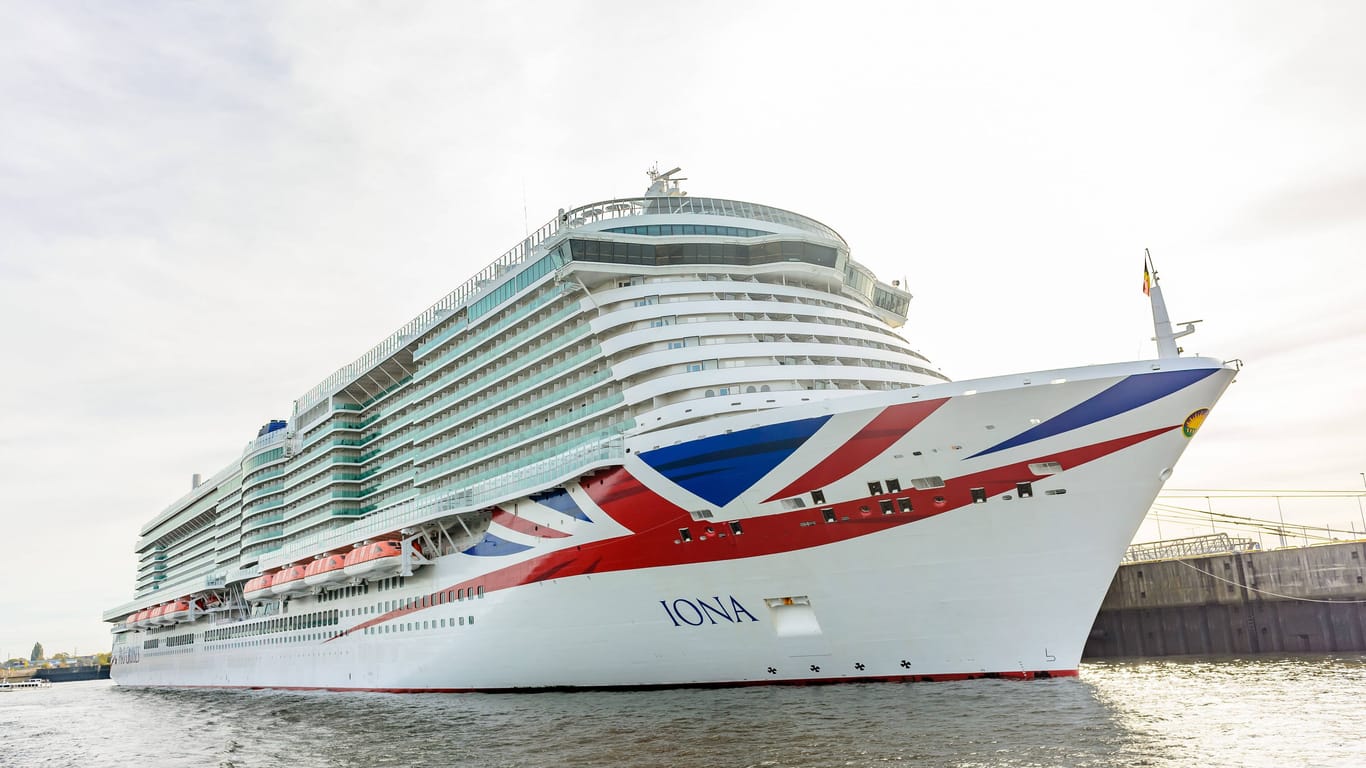 Das Kreuzfahrtschiff "Iona" der Reederei P&O Cruises ist an der Rettungsaktion in der Nordsee beteiligt.