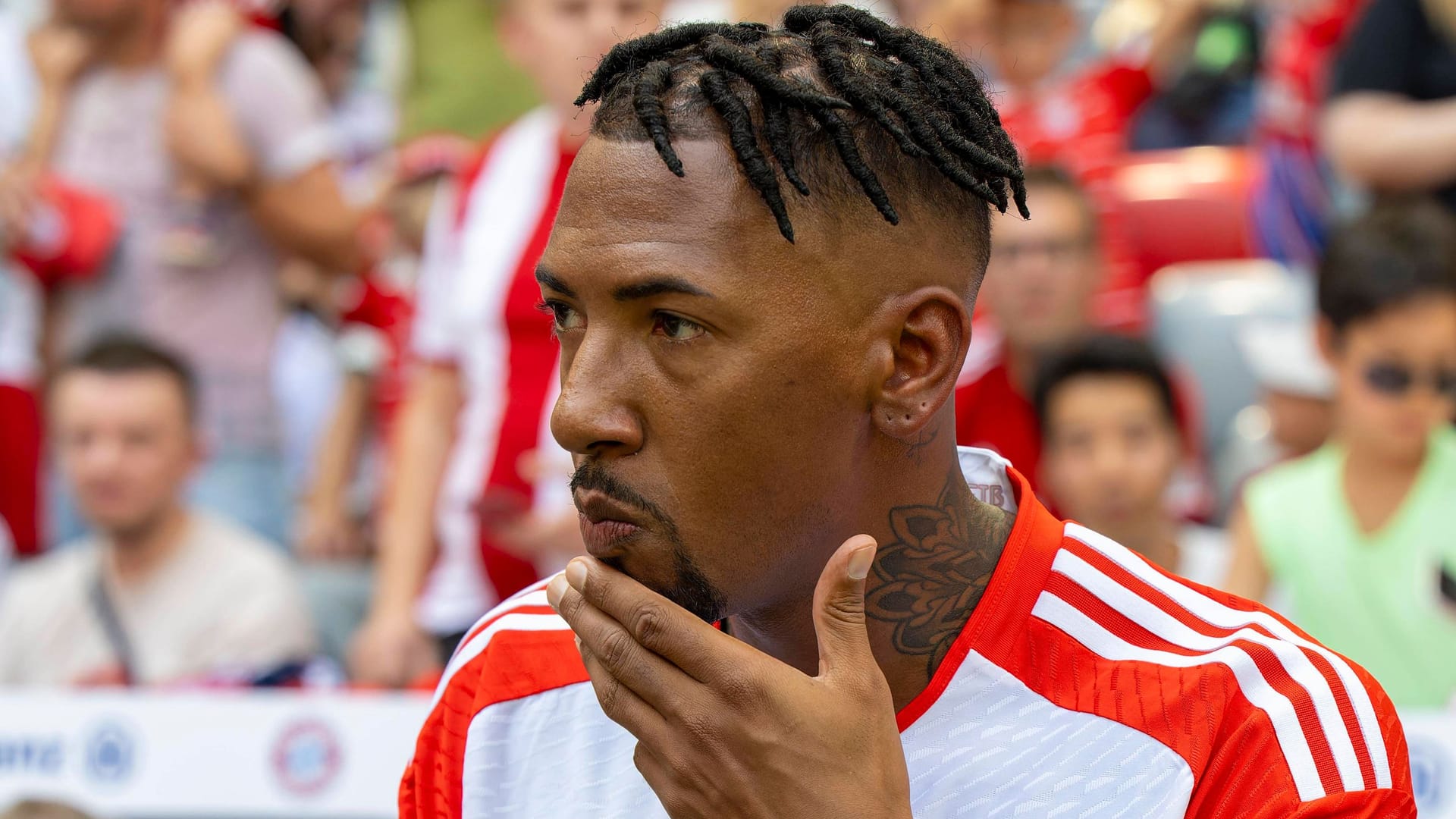 Jérôme Boateng, hier bei einem Legendenspiel des FC Bayern im Juli: Rückkehr zum Rekordmeister?