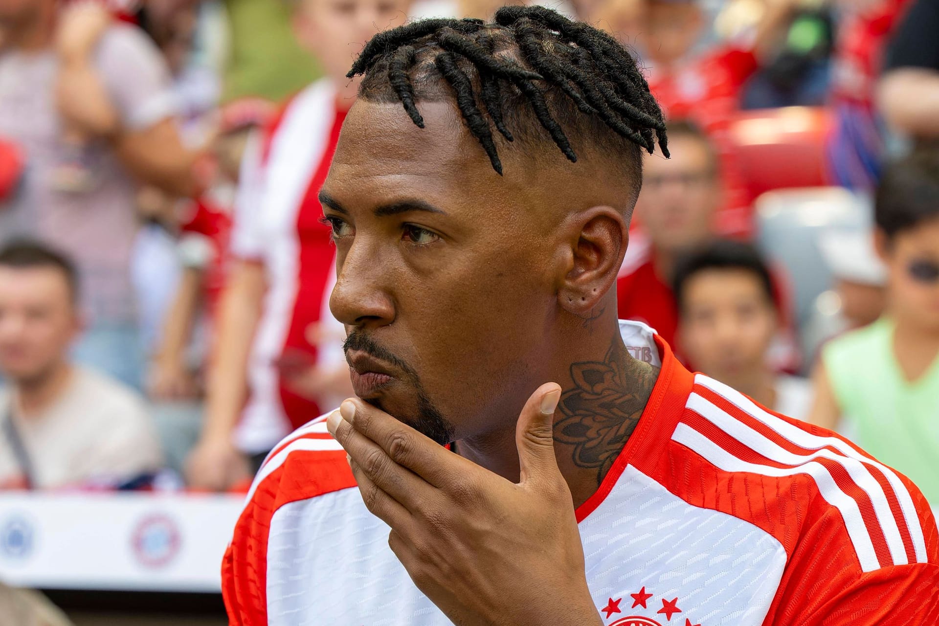 Jérôme Boateng, hier bei einem Legendenspiel des FC Bayern im Juli: Rückkehr zum Rekordmeister?